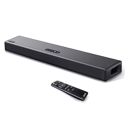 OXS S3 Barre de Son pour TV, Audio Home Cinéma avec Bluetooth 5.0, Basses Dynamiques, Son Ambiant 3D, Amélioration du Dialogue, compatible AUX/Optical/Coaxial, Modes Sonores Multiples, Fixation Murale