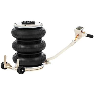 VEVOR Cric Pneumatique 5 Tonnes, Hauteur de Levage 16,5-40 cm, Air Jack 3 boudins en Caoutchouc Epaissi, Vitesse de Levage 5 Secondes Maximale, Temp¨¦rature de Travail : -60¡æ ~ 50¡æ