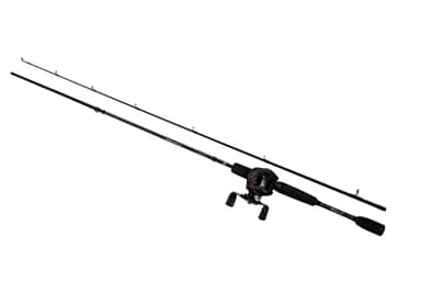 Abu Garcia Gen Ike Lot de Cannes et Rouleaux de baitcast à Profil Bas Violet/Noir 1,98 m 10-30 g