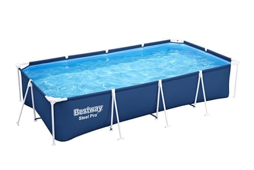 Bestway Steel Pro Piscine Hors Sol Rectangulaire 4,00 m X 2,11 m X 81 cm, Bleu