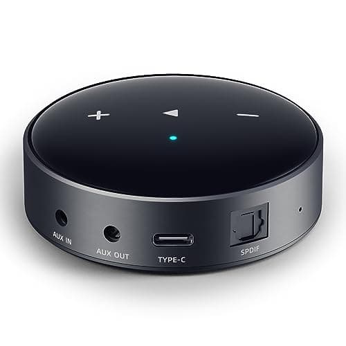 WiiM Mini AirPlay 2 Récepteur Streamer Audio sans Fil, Fonction Multiroom, Préamplificateur, avec Alexa & Siri, Streaming Hi Res Audio avec Spotify, Amazon Music et Plus