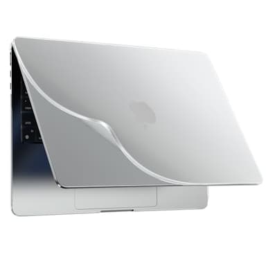 BlueSwan PP Coque Compatible avec MacBook Air 15 Pouces M4 M3 M2 2025 2024 2022 (A3241 A3114 A2941) Mac 15 Étui Meilleure Adaptation au Corps, Durable, Anti-Rayures, Translucide - Mat Blanc