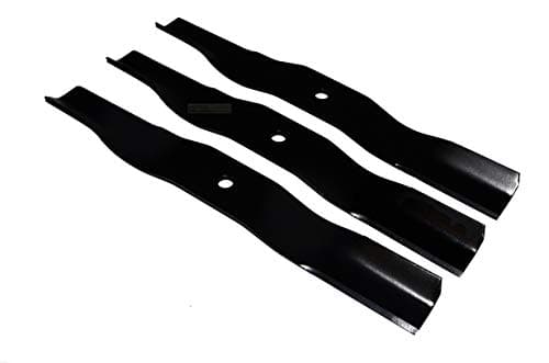 Lot de 3 lames de tondeuse à gazon de 41,8 cm pour Kubota RC48-G20K G1700 G1900 Rotation à droite