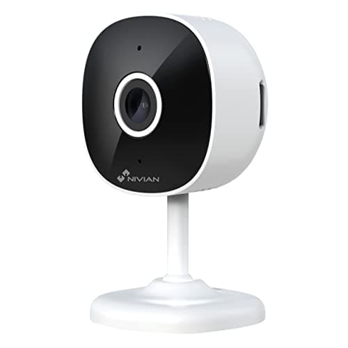 NIVIAN Caméra Wi-FI 2,4Ghz- Enregistrement sur Carte MicroSD (Non Incluse) - Détection des Personnes - Audio bidirectionnel - Compatible avec Alexa et Google Home - Contrôle avec l'application Tuya