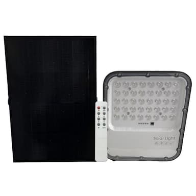 gloca Faro Solare A LED 100W Per Esterno Con Pannello Solare E Telecomando Temperatura 5000K