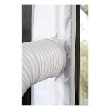 Saneo - Kit calfeutrage de climatisation mobile pour porte coulissante - Joint compatible baie vitrée, fenêtre coulissante, tuyau d'évacuation climatiseur et déshumidificateur