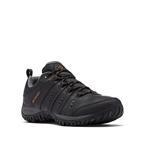 Columbia Woodburn II Waterproof Chaussures Basses De Randonnée Et Trekking imperméables Homme, Black x Caramel, 42 EU