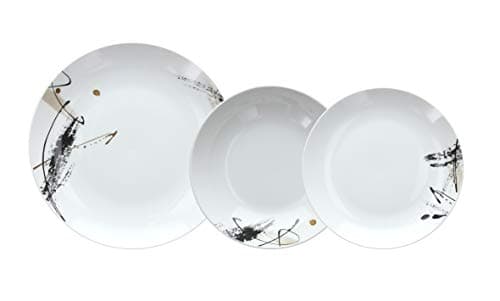 Tognana Madison, service de vaisselle pour 6 personnes, 18 pièces, porcelaine multicolore