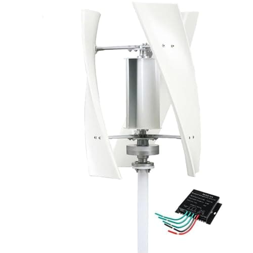 lwjunmm 1500w Éolienne Verticale,Ensemble De Générateurs D'éoliennes 3 Feuilles,Générateur de Vent Vertical 12v/24v,éolienne à Lévitation Magnétique,A-12v