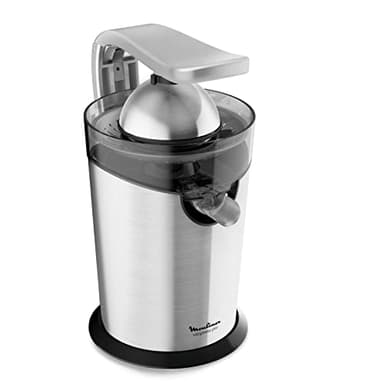 Moulinex Presse-agrumes électrique, 300 W, Système anti-goutte, Levier à pression, Extracteur de jus, Cône acier inoxydable, Système Start/Stop automatique, Vitapress Pro PC700D10