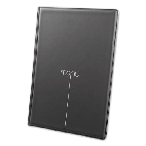 Protège-menu Risto A4 noir - Noir - A4