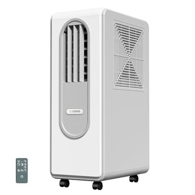 Ciarra Climatiseur Mobile avec Réfrigérant R290 Écologique - 3 en 1 Froid & Ventilation & Déshumidification - Mode Veille - 38 dB - Écran Digital - Aucune Installation Requise - CBPAC59-W
