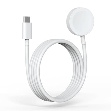 Chargeur pour Apple Watch, Chargeur Magnétique Rapide Sans Fil USB C pour iWatch, Câble de Charge Portable de Type C de 1m pour Montre Compatible avec Apple Watch Series 10/9/8/7/6/5/4/3/2/1/Ultra/SE