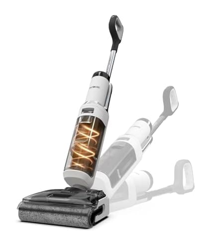 Tineco Floor One Stretch S6 Aspirateur Laveur sans Fil Aspirateur Eau et Poussière, Conception Plate à 180°, Hauteur compacte de 13 cm, Auto-Nettoyage Flashdry à 70℃ en 5 Min, S6 Stretch
