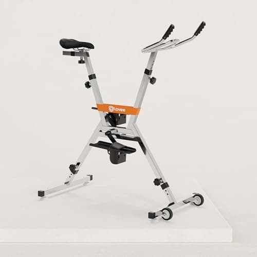 Lovee Aquabike II S'ajuste à Votre Taille de 1,5m à 1,98m Selle très Confortable Possibilité de régler l'intensité de pédalage Orange Pur