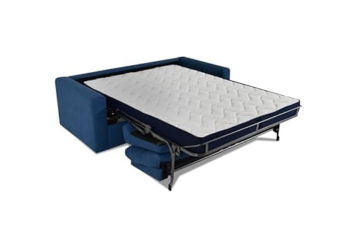 Nuvole di Sonno - Matelas Giove pour canapé lit à Rabat en Mousse d'eau H 14 Ergonomique, revêtement hypoallergénique fabriqué en Italie (H 14, 140 x 190)