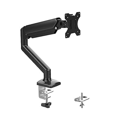 GRIFEMA GB2003-1, Support Ecran PC Moniteur de 13-32 Pouces, Bras Ecran PC VESA 75x75-100x100 MM, Rotation à 360°, Réglable en Hauteur, Charge Maximale de 9 KG, Noir