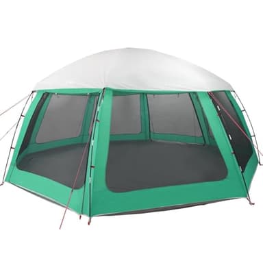 vidaXL Tente Piscine Toit Amovible parois Maille Vert d'eau 612x612 cm, Tente Verte, Tente de Jardin, abri de Jardin, Tente, abri extérieur