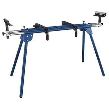 Scheppach Support de scies UMF2000 pour scies à onglets/scies à onglets radiales | Hauteur 845 mm | Rallonge latérale 1,16-2,0 m | Charge admissible 250 kg | Largeur d'appui 384mm
