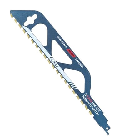 Lame de scie sabre, Lame Scie Sabre Brique S1243HM, Scie Sabre Parkside pour bois, métal,Parpaing Beton Cellulaire et brique, Lame scie sabre Longueur 305 mm