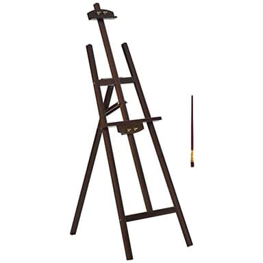 HOMCOM Chevalet d'artiste sur pieds dim. 51,5L x 71,5l x 134,5H cm inclinaison réglable 90° max. bois de pin