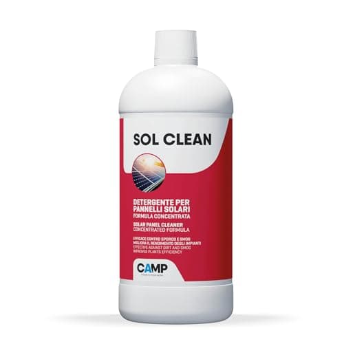 CAMP Sol Clean concentré - Nettoyant concentré pour panneaux solaires, séchage rapide - Élimine saletés, poussières, smog et calcaire, améliore le rendement énergétique, 1 l