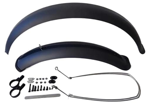 LPHFDCS Garde Boue VTT Garde-Boue for vélo de Neige 26 Pouces x 4.0 Fat Bicycle/Beach Bike 110MM Tout Compris Fender Accessoires de vélo Garde Boue Velo(Black 26inch)
