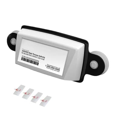 Support d'étiquette de péage, support à ventouse, bande de blocage UV, ajustement sécurisé amovible, design résistant aux intempéries pour détecteur de radar, d'immatriculation, permis