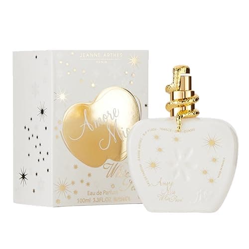JEANNE ARTHES - Eau de Parfum Femme Amore Mio White Pearl - Oriental - Rose et Vanille - Fabriqué en France à Grasse - Cadeau Femme - Flacon Vaporisateur 100 ml