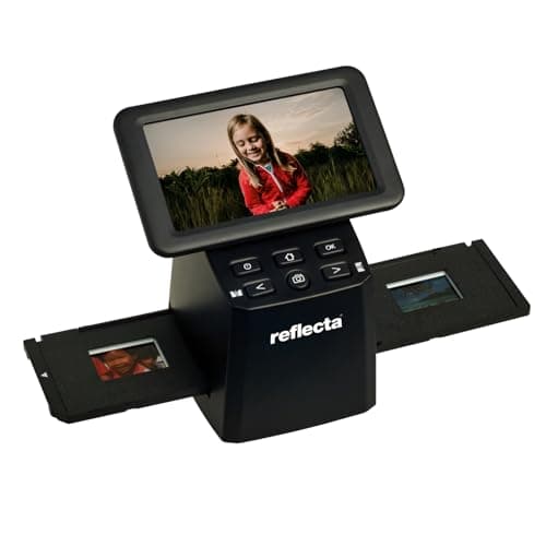 Reflecta X33-Scan - Scanner Diapositives et Négatifs Photo, 15,3 MP CMOS, Résolution 4608x3072 (5760x3840 Interpolée), Écran LCD IPS 5", Correction Automatique/Manuelle de l'Exposition