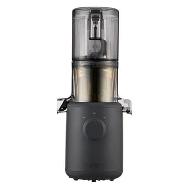 HUROM | Extracteur de jus | Extracteur à Jus de Fruits et Legumes | H310A | Presse à Froid | Moteur silencieux | Facile à nettoyer | Design compact | 220ml | 100 Watt | Sans BPA (Charcoal)