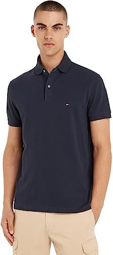 Tommy Hilfiger 1985 REGULAR POLO S/S Polos Men's, Blue (Desert Sky), XXL