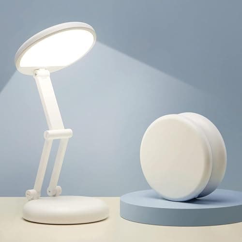 Lampe LED Lampe Rechargeable Lampe de Table sans Fil, 3600mAH +9 Luminosité Lampe LED Rechargeable & Pliable, Lampe de Chevet sans Fil, Lampe de Bureau LED, Lampe Bureau LED, Lampe de Bureau Sans Fil