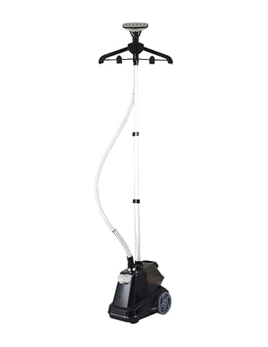Défroisseur vapeur professionnel 2200 W haute qualité, débit vapeur max. de 50 gr/min, réservoir d'eau 3 L Noir