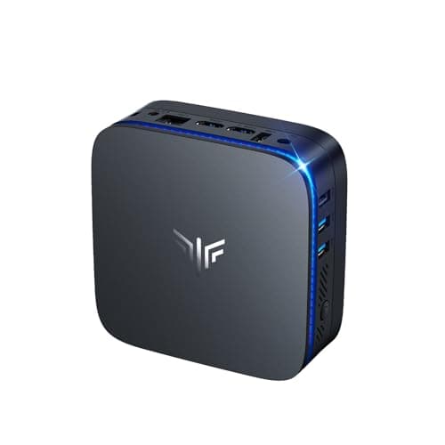 NiPoGi Mini PC Alder Lake Ν95(jusqu'à 3.4GHz),Mini Ordinateur de Bureau, 8 Go DDR4 / 256 Go M.2 SSD, 4K@60HZ HD Dual Display, 2.4/5G WiFi, RJ45 Gigabit Ethernet, BT4.2, VESA pour Bureau