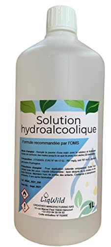 LiqWild - Solution hydroalcoolique pour l'antisepsie des mains 1L