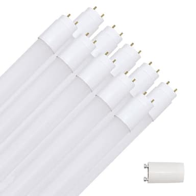 NCC-Licht Lot de 10 tubes LED, 120 cm, 18 W/830, G13, blanc chaud, 3000 K, remplace les tubes fluorescents KVG T8 36 W avec démarreur