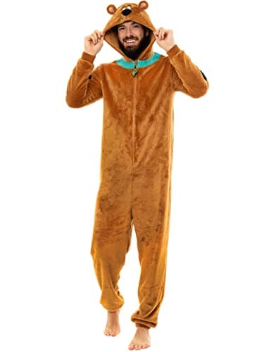 Scooby-Doo! Grenouillere Homme | Kigurumi Adulte | Onesie | Combinaison Pyjama Homme Marron Small