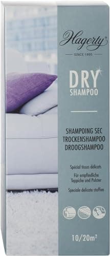 Hagerty Shampooing Sec pour Les, Tapis, Moquettes et Tissus Sensibles, Neutre, 500 g