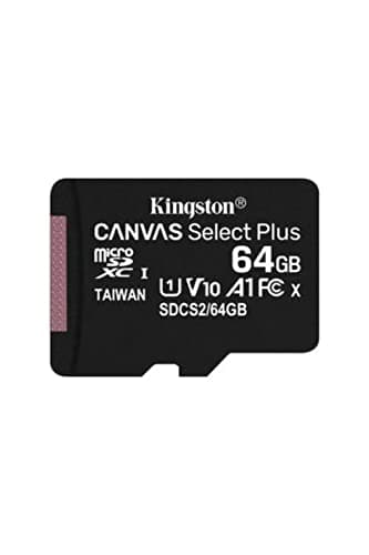 Kingston Canvas Select Plus Carte MIcro SD SDCS2/64GB Class 10 + Adaptateur inclus