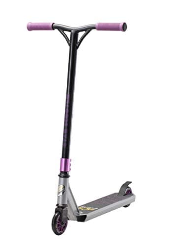 STAR SCOOTER Pro Sport Stunt Scooter Trottinette Freestyle Enfant de 8 Ans et Adulte | Patinette 100mm Aluminium pour débutants et confirmés | Gris & Lilas