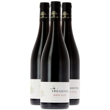 Brouilly Les 3 Madones - Rouge 2023 - Cave du Château des Loges - Vin Rouge du Beaujolais (3x75cl)