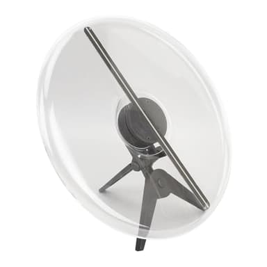 Ventilateur D'hologramme 3D, Affichage Publicitaire de Projecteur D'hologramme 3D avec 224 Perles de Lumière LED, Projecteur Vidéo Holographique, Ventilateur D'hologramme (Prise