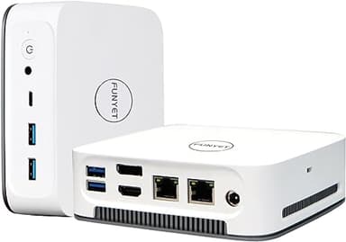 FUNYET Mini PC Win 11 Pro, Alder Lake-N95(jusqu'à 3,4 GHz) 16 Go DDR4 512 Go M.2 SSD, Mini Ordinateur de Bureau 4K@60HZ HD Dual Display, 2.4/5G WiFi, RJ45 Gigabit Ethernet
