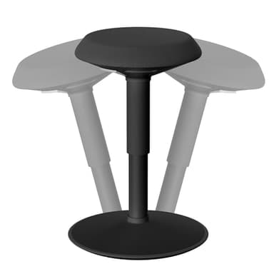 FIVMEN Tabouret ergonomique réglable en hauteur 54 à 79 cm - Tabouret de bureau avec effet oscillant - Tabouret ergonomique pour la maison et le bureau - Noir