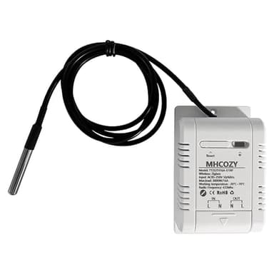 MHCOZY Contrôleur de température Zigbee avec sonde étanche ,Tuya app Remote 16A Smart Switch (Tuya zigbee hub nécessaire)