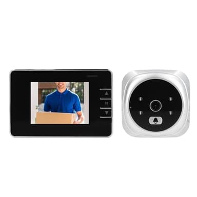 Caméra de Visualisation de Judas de Porte, Sonnette Visuelle Grand Angle 120 °, Interphone Bidirectionnel, Caméra Vidéo Intelligente, Vision Nocturne HD
