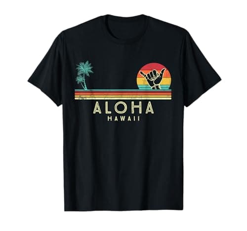 Aloha Hawaii Shaka palmiers tropicaux T-Shirt
