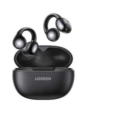UGREEN Écouteurs Bluetooth sans Fil Sport HiTune S3 Écouteurs Clip Oreille Ouvert ENC DNN Antibruit Bluetooth 5.4 30H Autonomie USB C Charge Étanche à l'eau IPX5 pour Runing Natation Cyclisme Noir