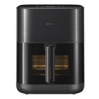 Mova AeroChef FD10 Pro Friteuse à air chaud, Effet Croustillant Rapide, Friteuse sans Huile, Grande Friteuse à Air Chaud de 6L, Double Système de Chauffage, 50C-230 C, 11 Modes Préréglés